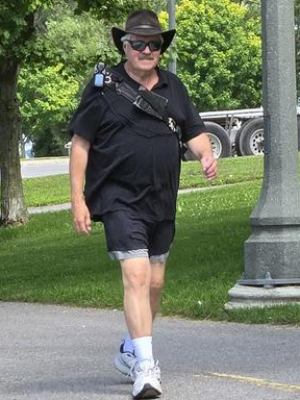 If you've seen this man on the streets of Belleville, that's me doing my daily walk!